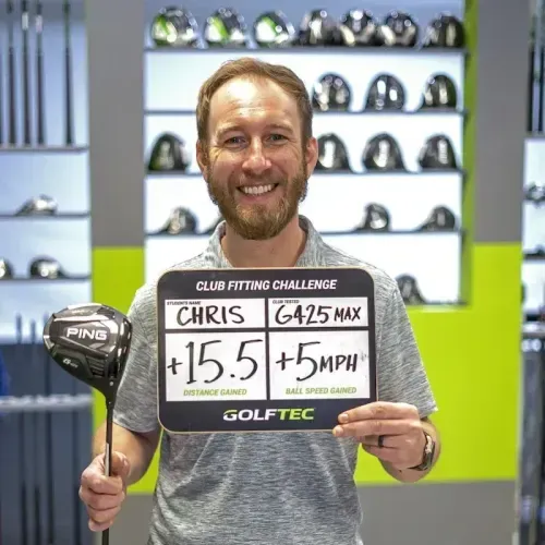 The G425 MAX and GOLFTEC Club fitting helped Chris improve his game 