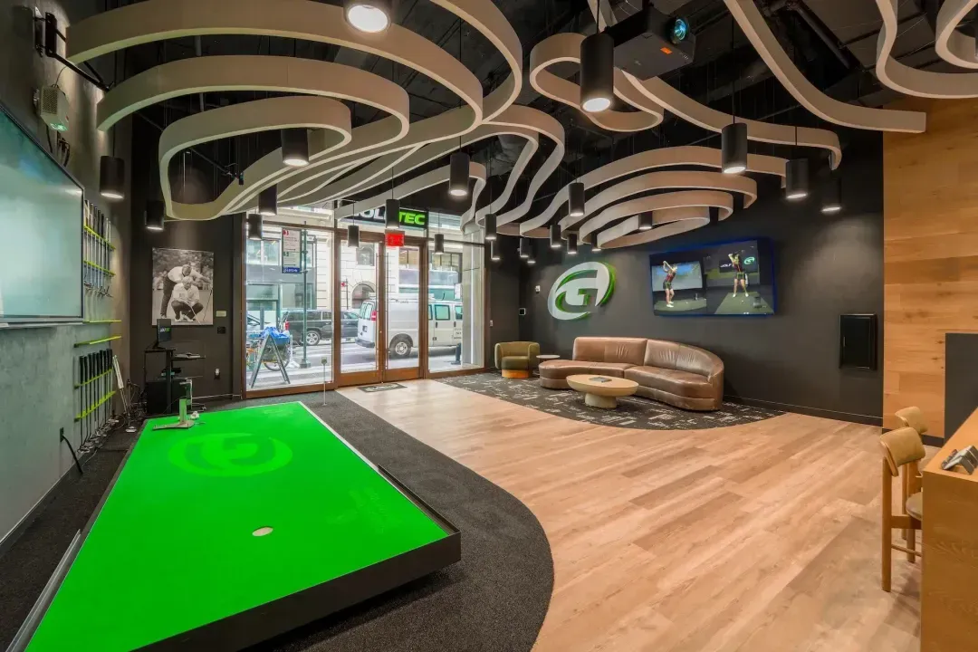Inside view of a GOLFTEC center