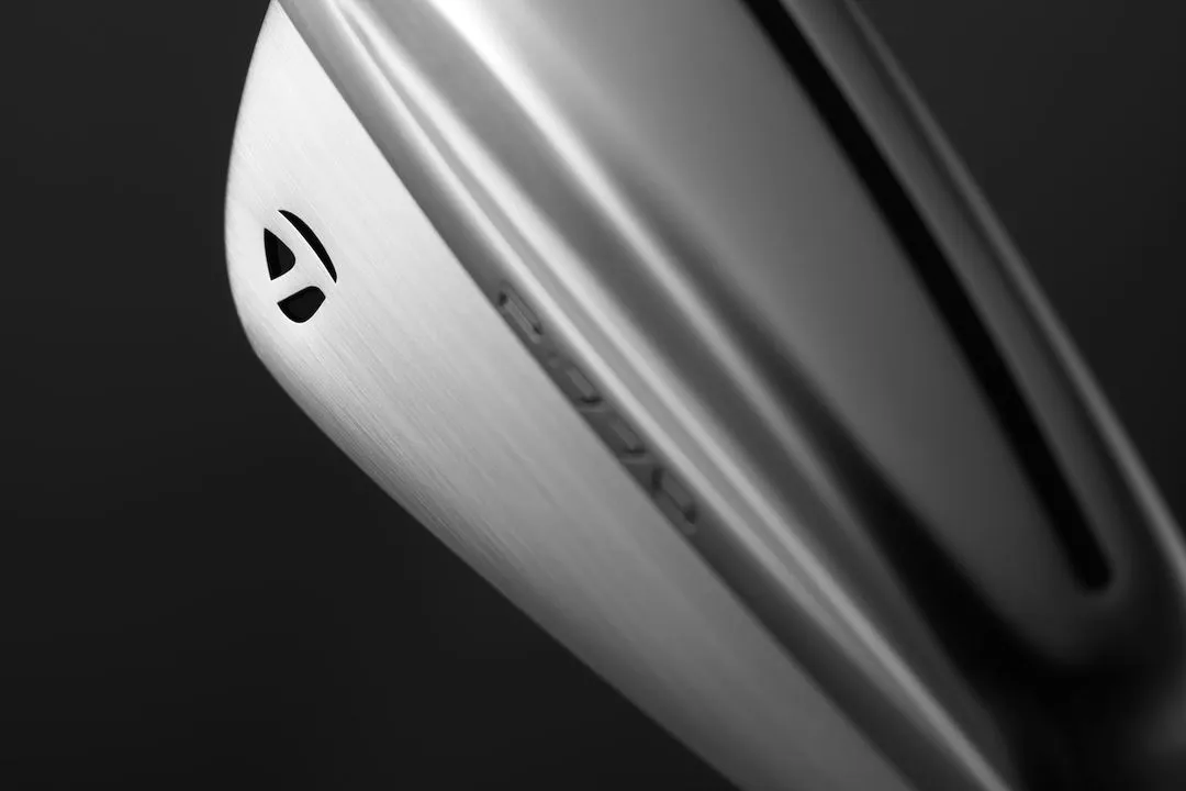 Close-up view of the TaylorMade P770 iron clubhead. 