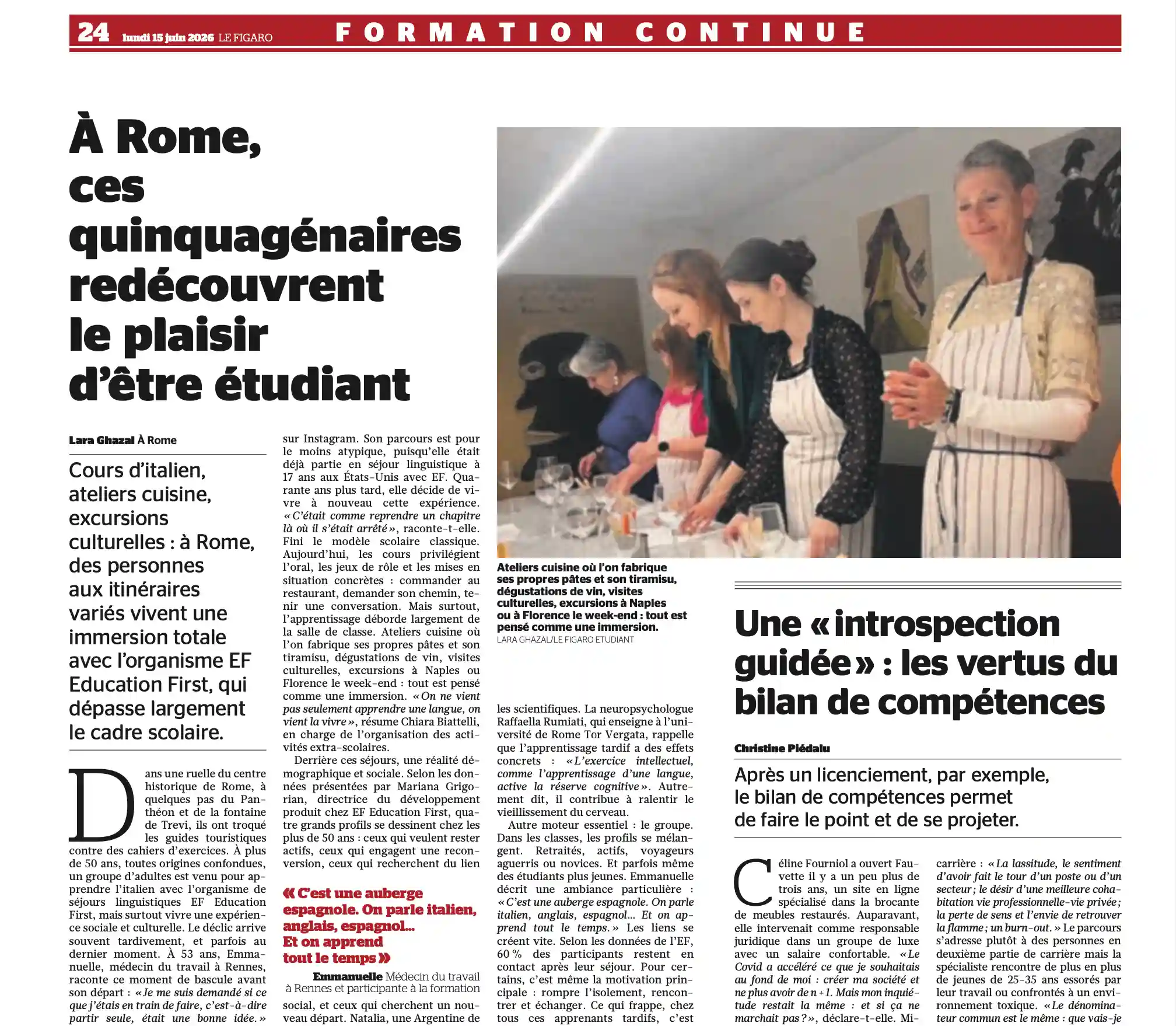 Couverture de l'article de presse