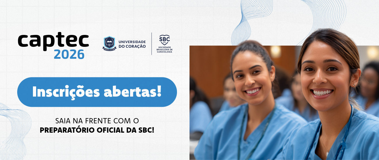 Banner da nova série ABC Spotlight Videocast da SBC, episódio 2 sobre cardiomiopatia hipertrofíca, com Murilo Foppa autor convidado e Jorge Torreão moderador, disponível em vídeo e Spotify.