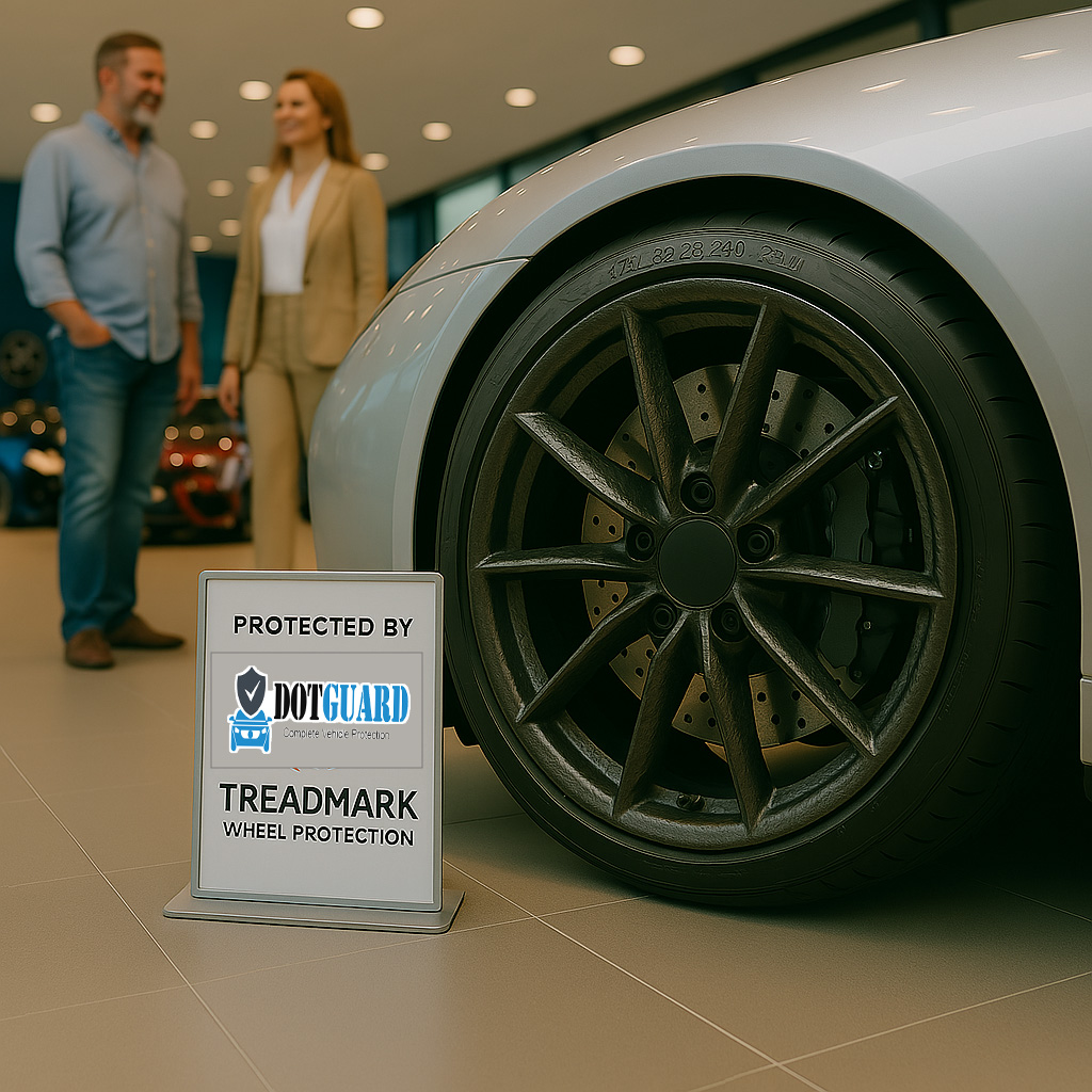 Wheel protected by Treadmark wheel protection