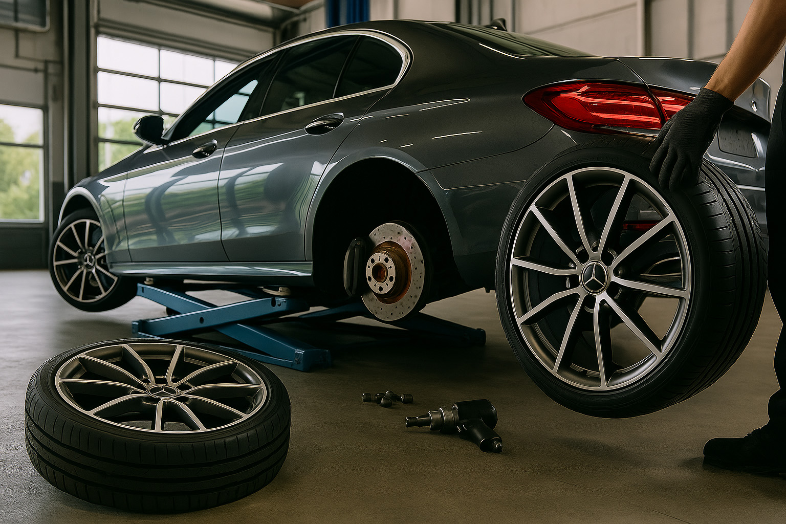 Wheel theft