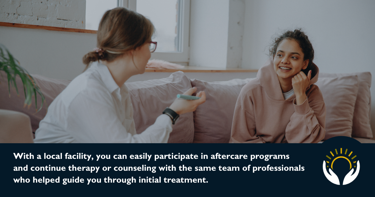 Graphic explaining Horizon’s mental health aftercare programs | Horizon Recovery