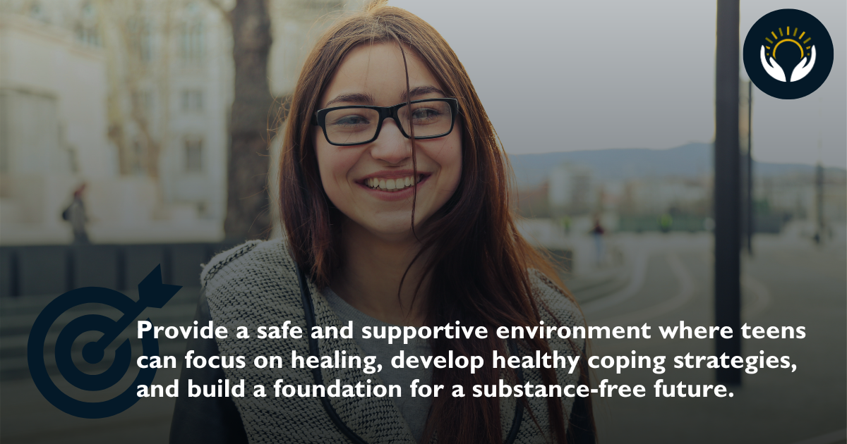 Image of a teen for illustration purposes around a safe environment for healing