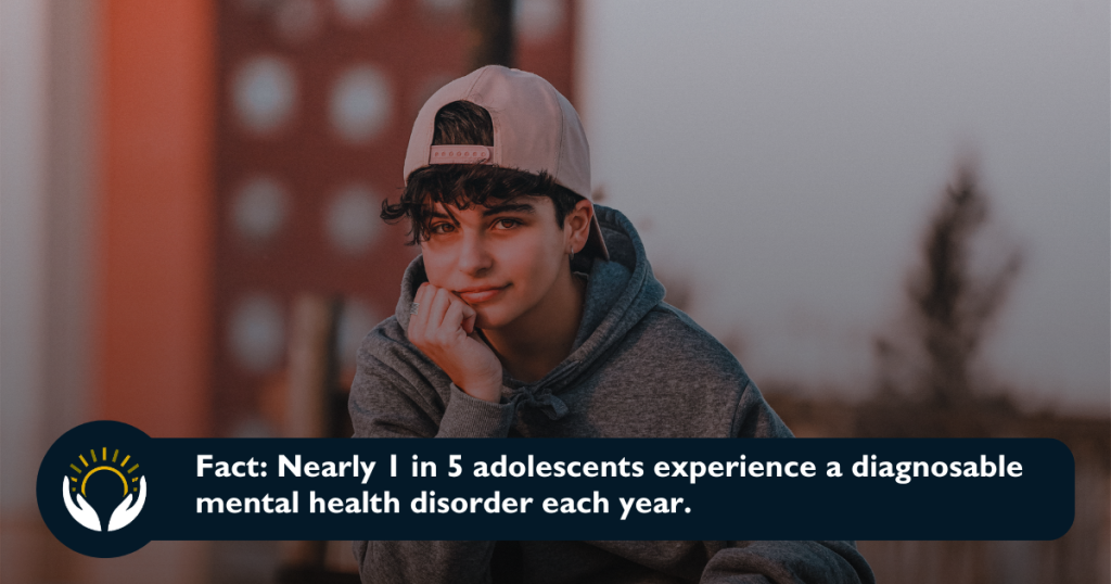1 in 5 adolescents graphic | Horizon Recovery