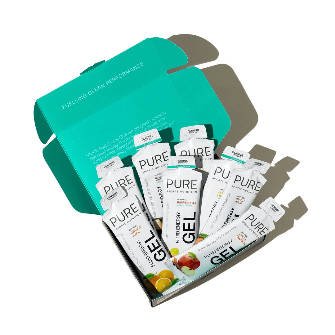 Pure Fluid Energy Gels 8 Gel Sample Pack - Pure Sport Nutrition