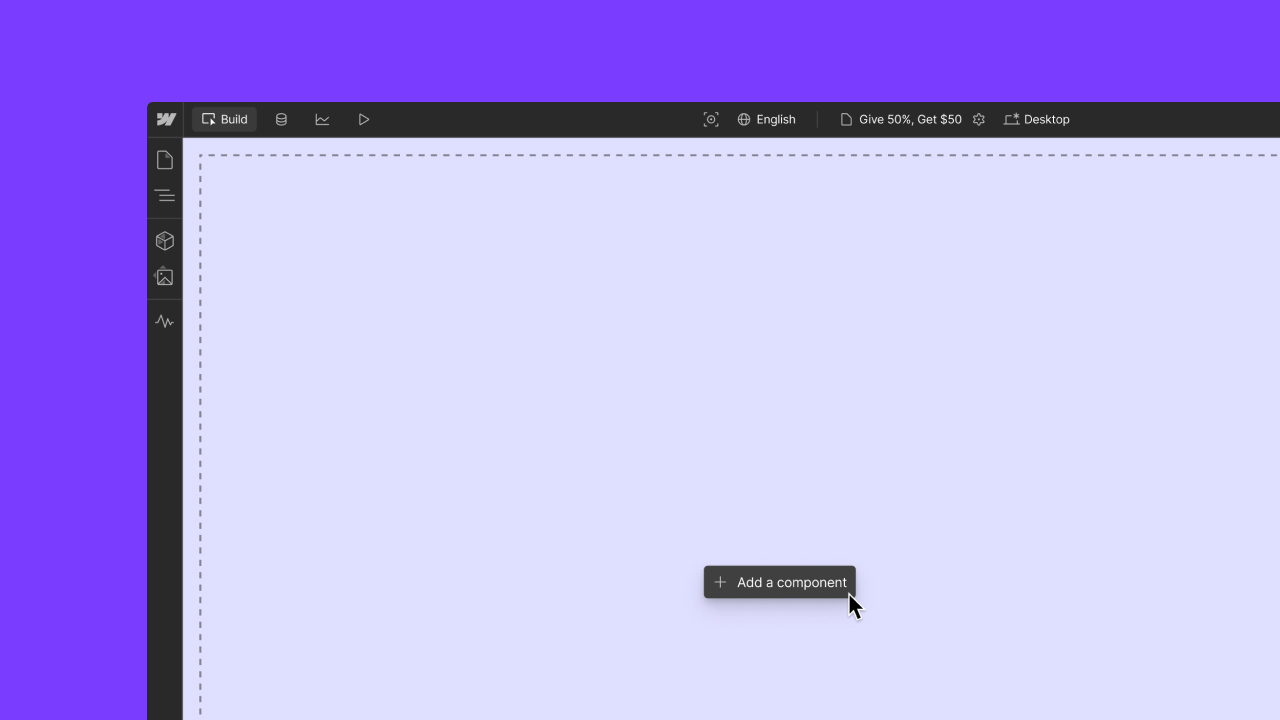 Marketers can build pages without a template