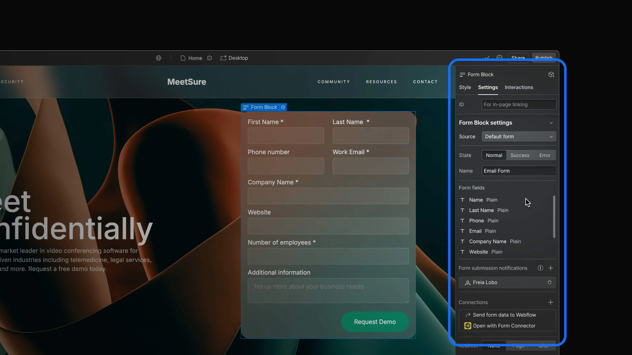 Additional form improvements