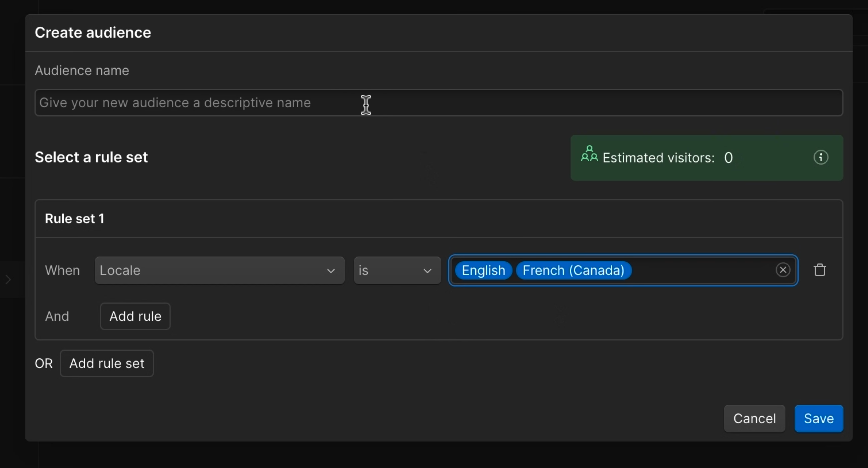 Optimize based on locale