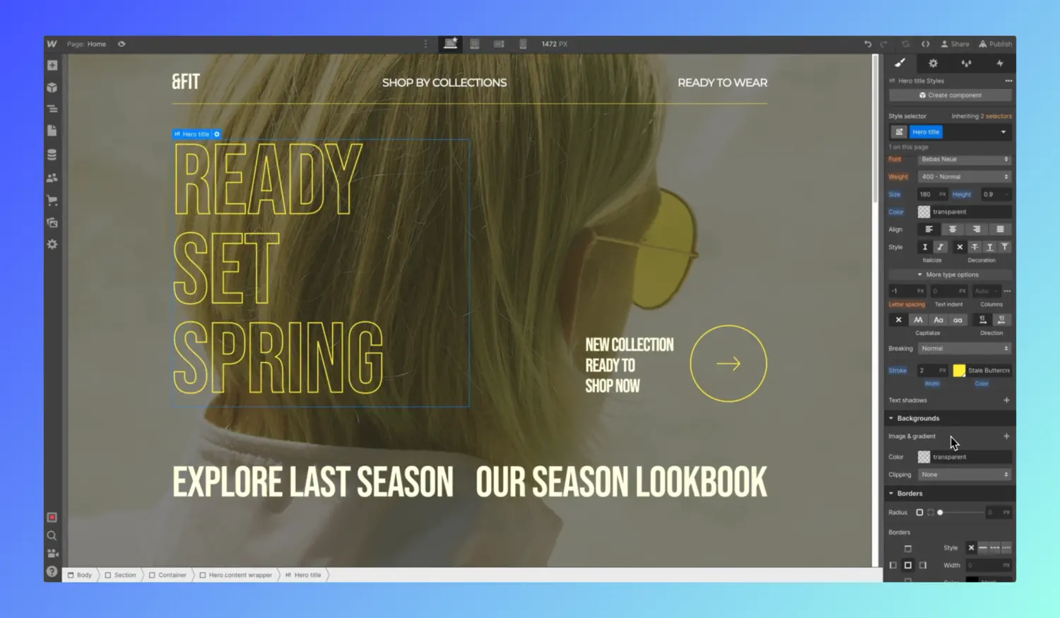 Introducing text stroke styling