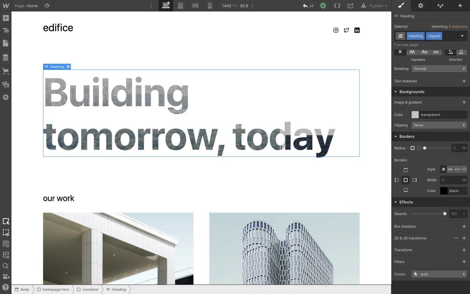 Fill text with gradients, images, and overlays with background clipping