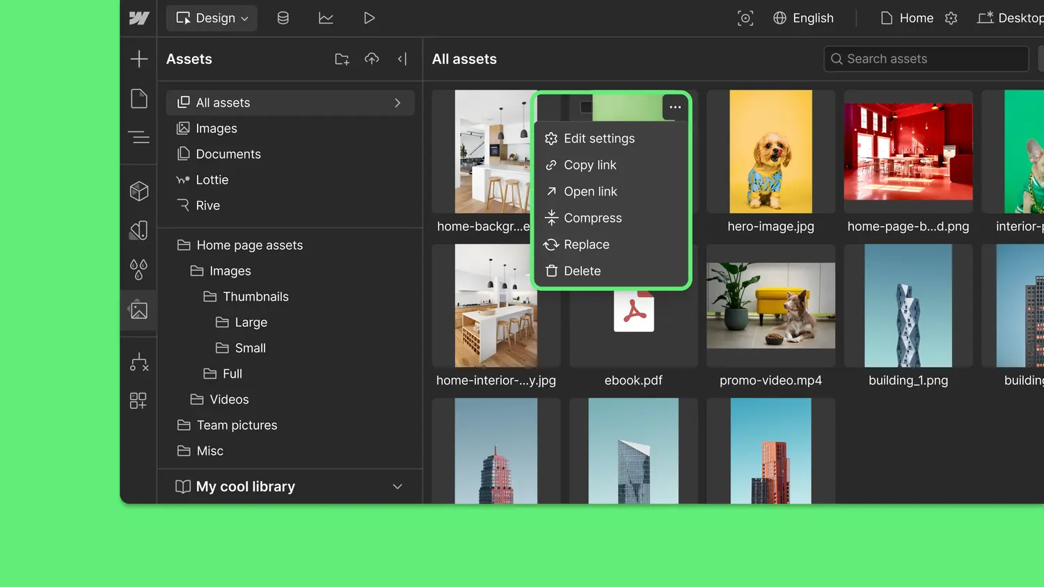 Asset management improvements