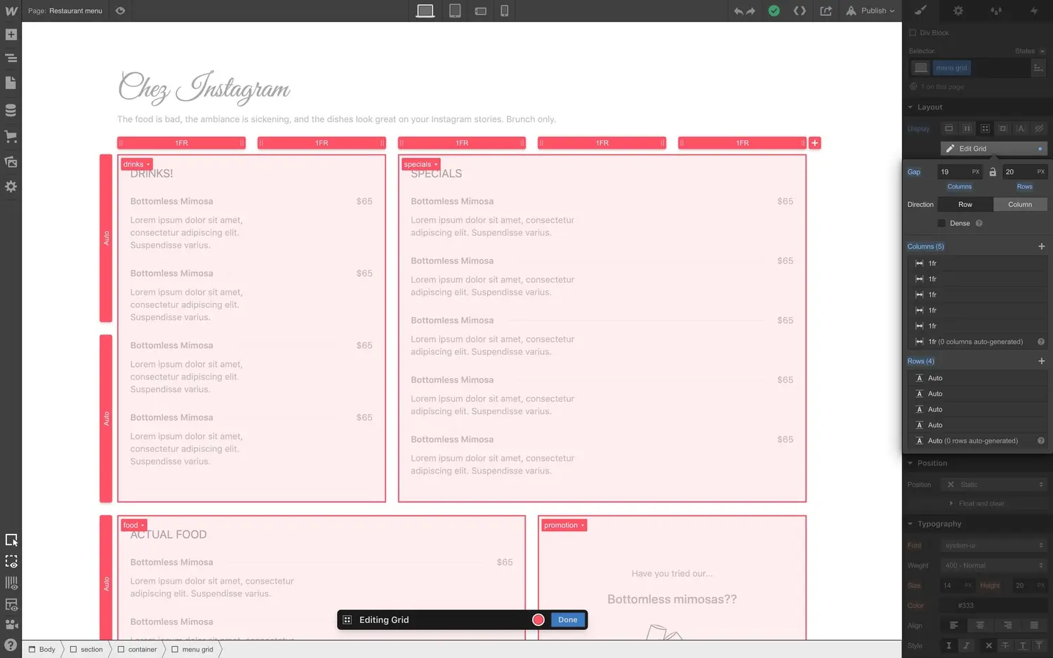 Reuse grid layouts more easily with grid template areas