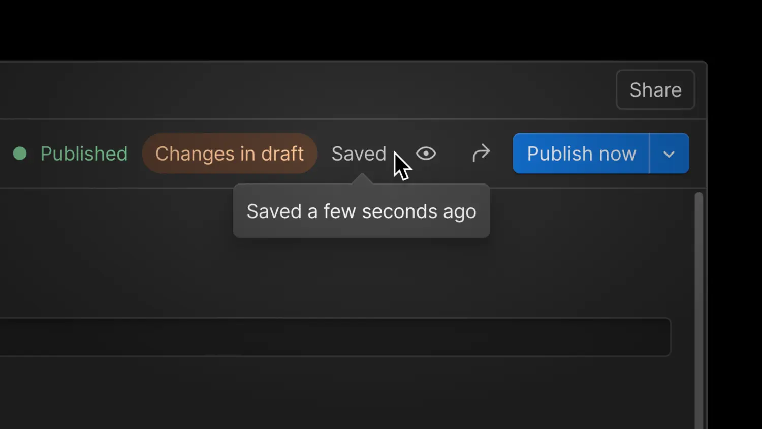 CMS auto-save