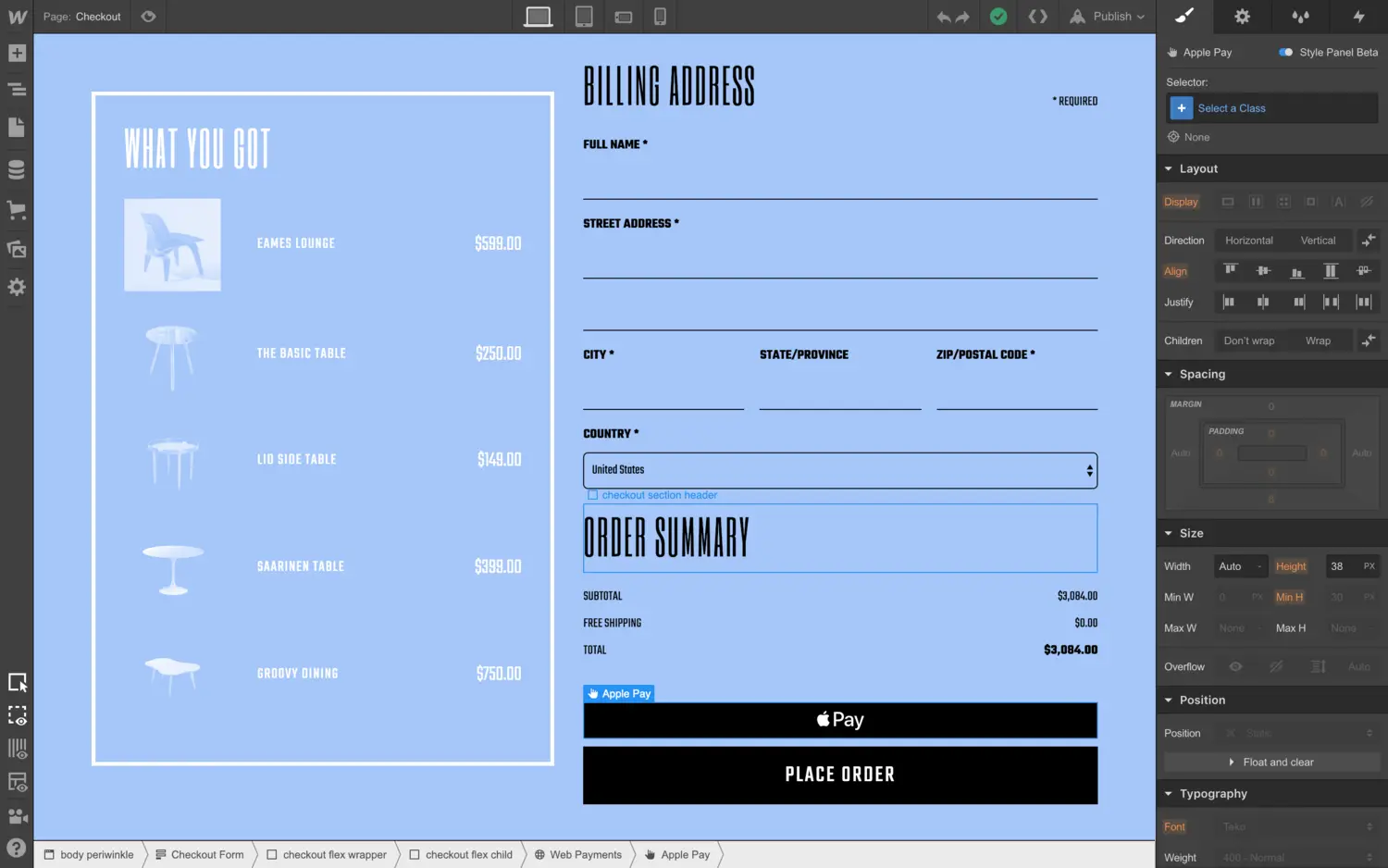 Enable Apple Pay and other Web Payments on checkout page