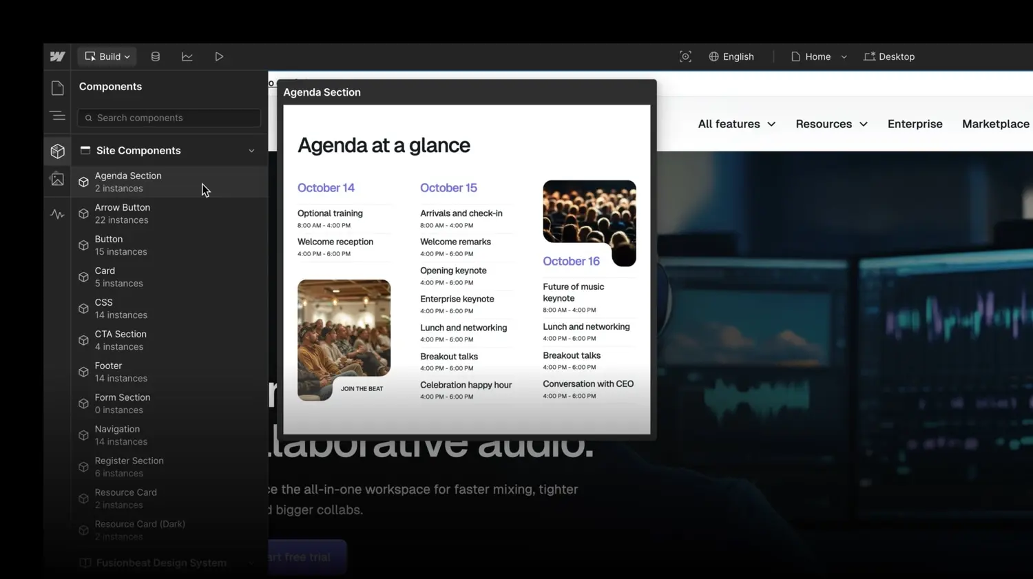 Drag-and-drop page building to empower marketers to launch campaigns faster