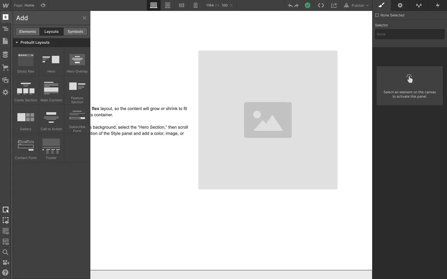Build faster with prebuilt layouts