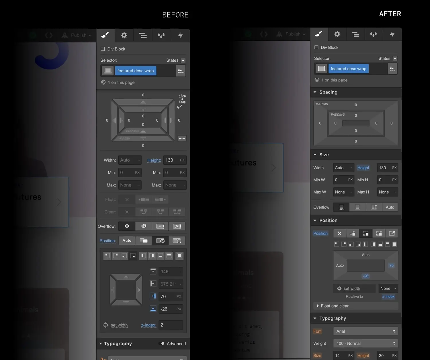 We’re making some changes to the style panel
