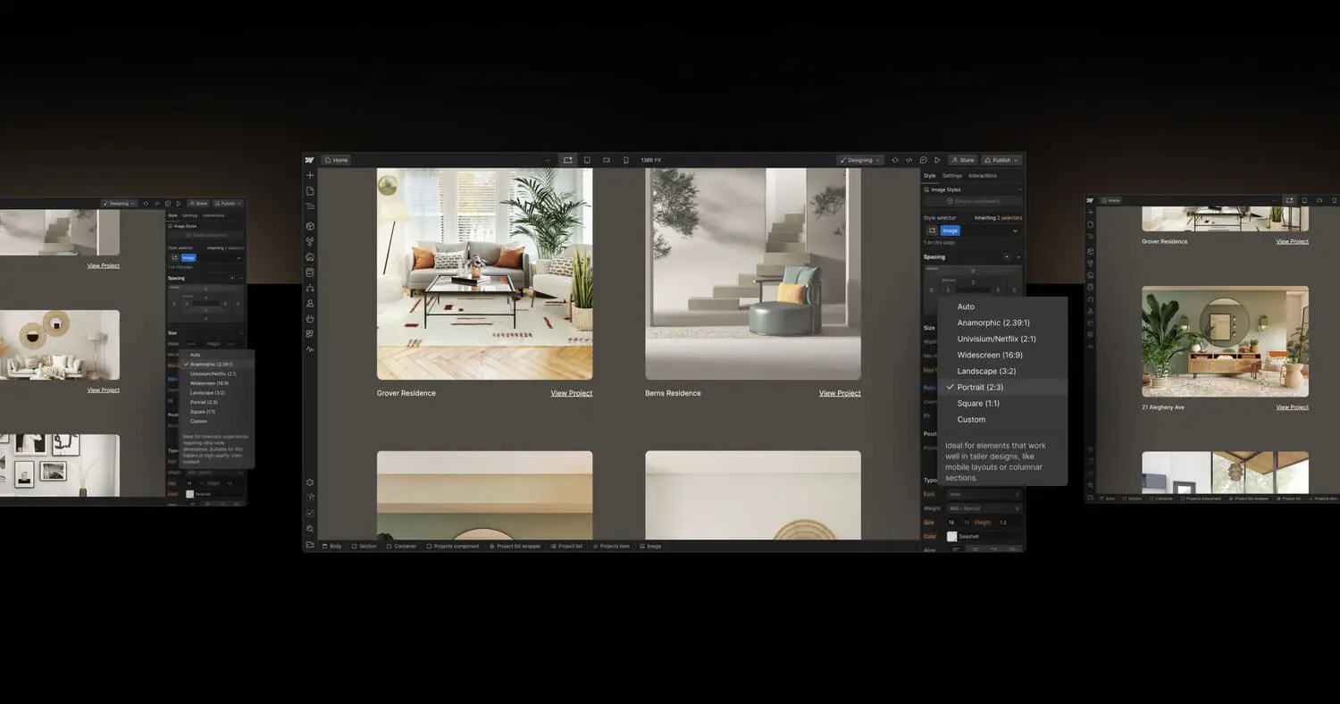 Control the aspect ratios of your design elements