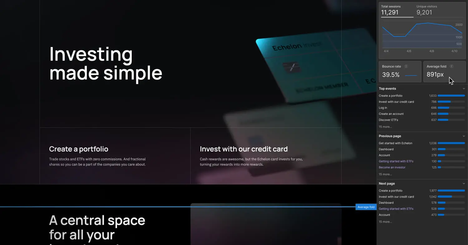 New features in Webflow Analyze