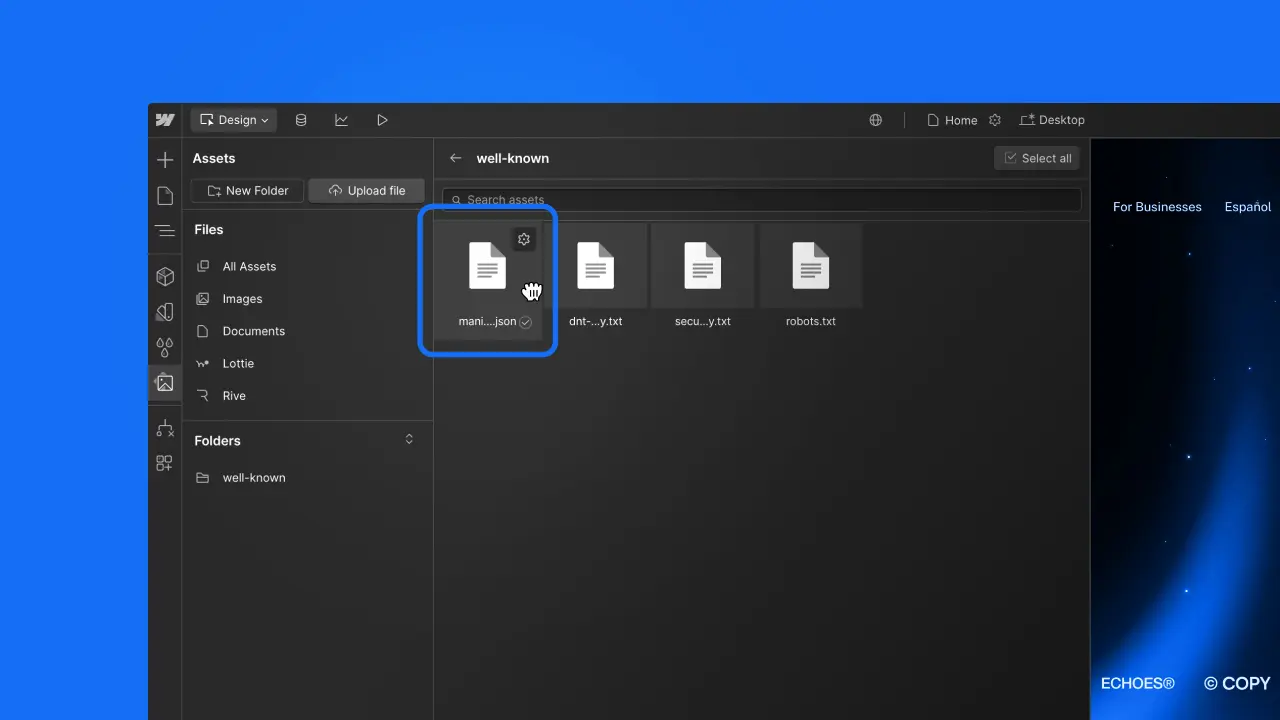 Expanded .well-known file support