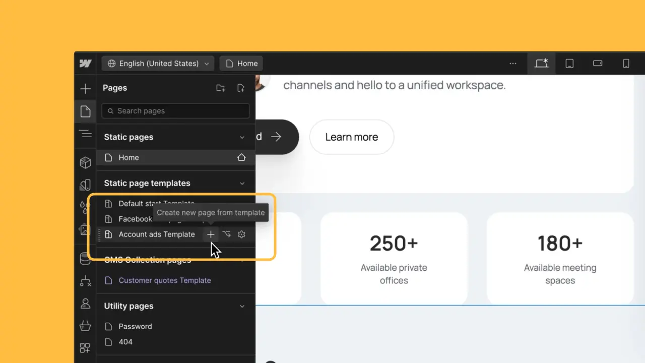 Build brand-consistent pages faster with page templates, plus an update on page building mode