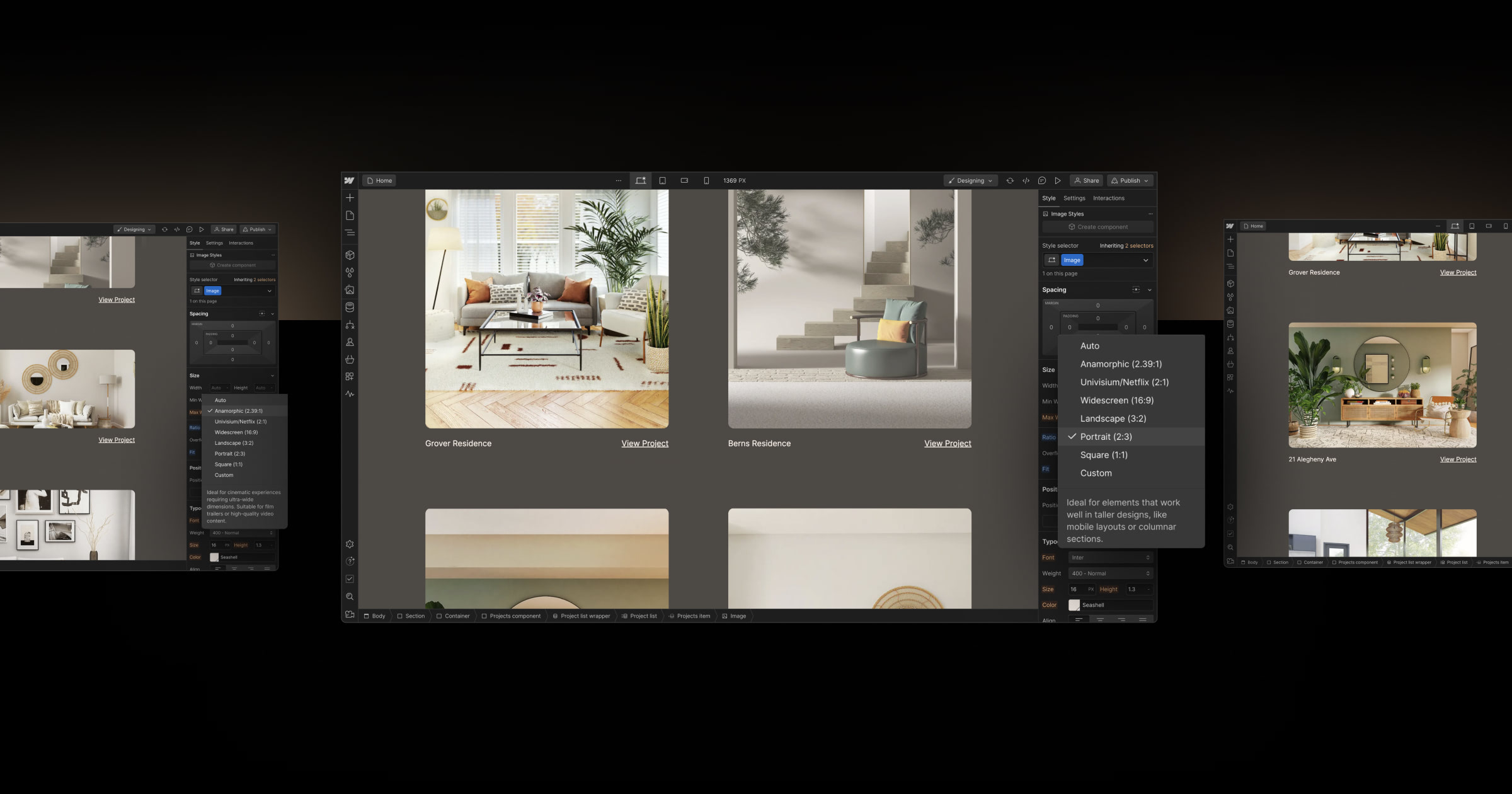 Control the aspect ratios of your design elements