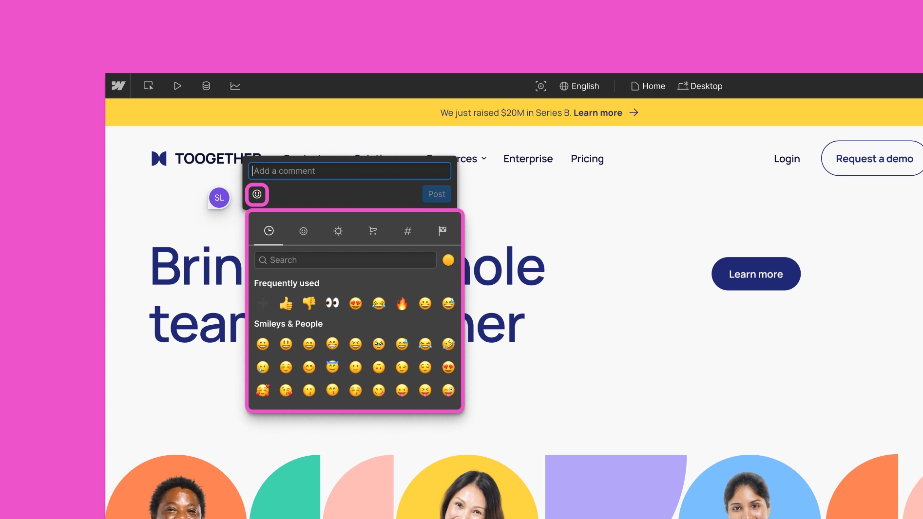 Comments enhancements: emojis, direct links, and more
