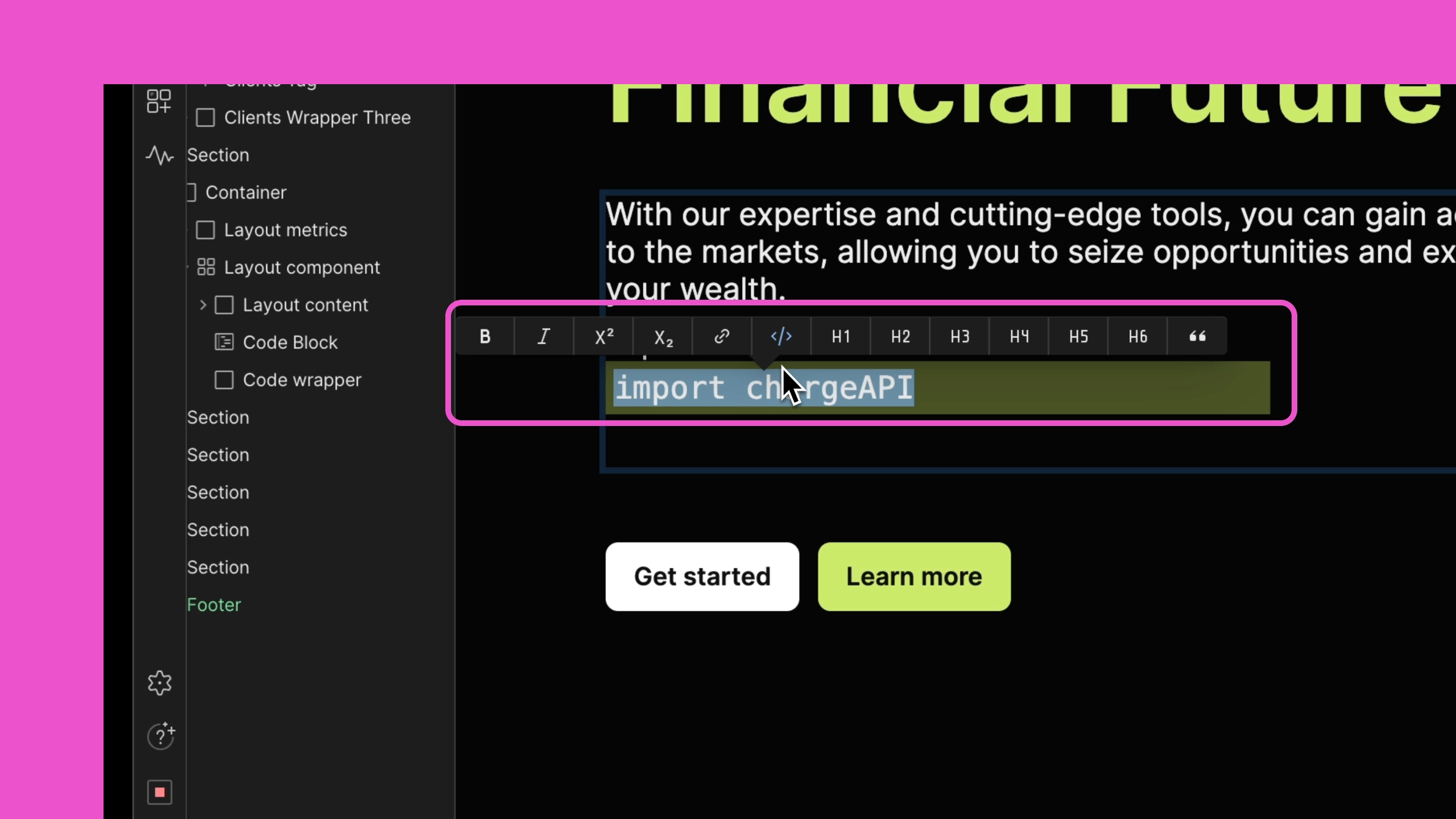 Display code on your website without writing code & updates to ordered lists