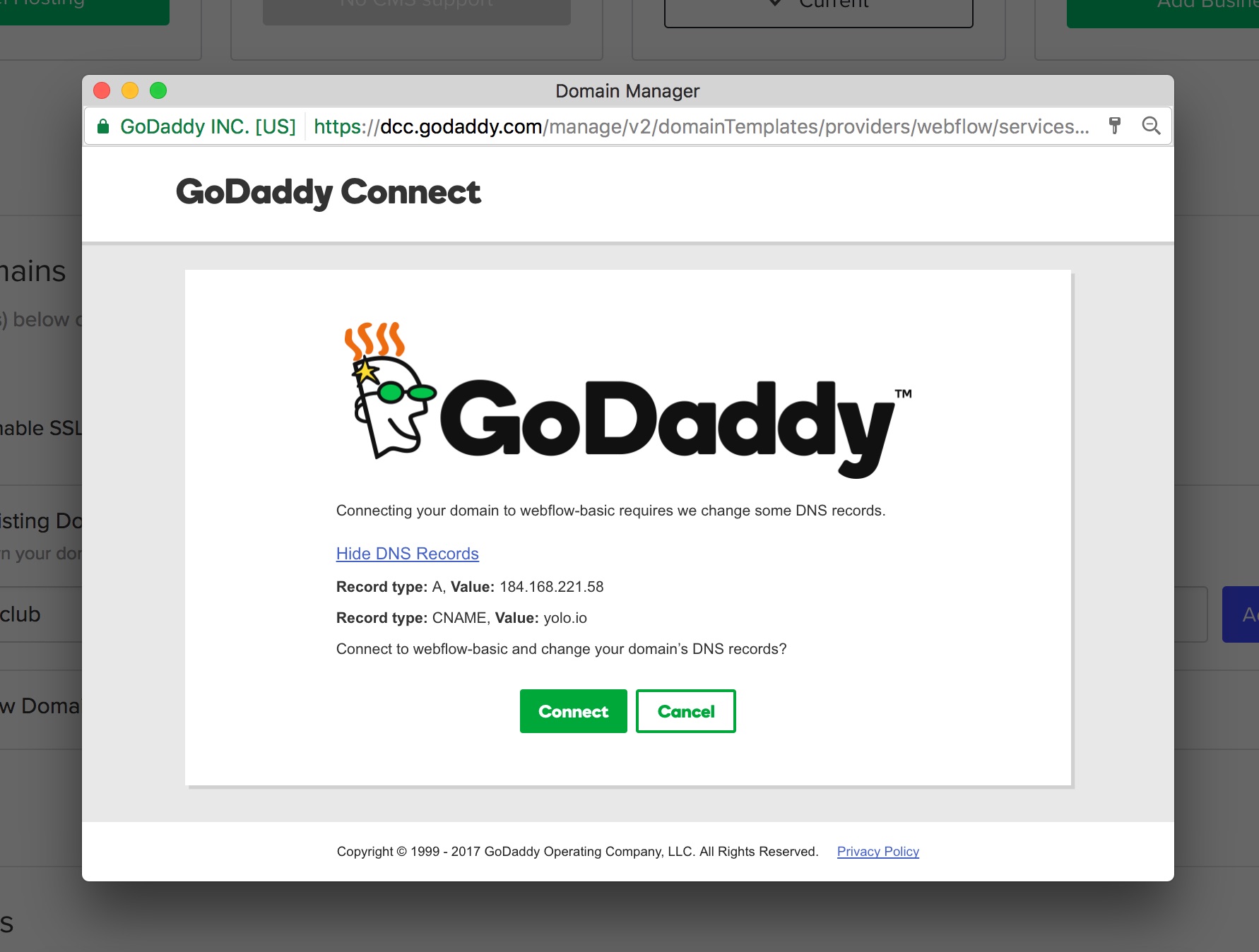 Click Connect and you're ready to go!