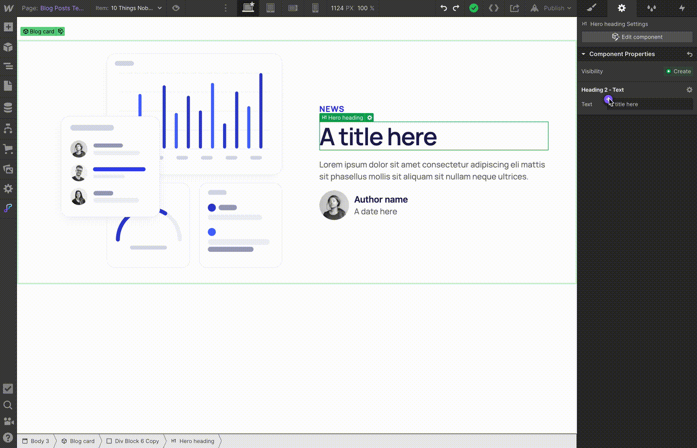 Use components on your Collection page templates