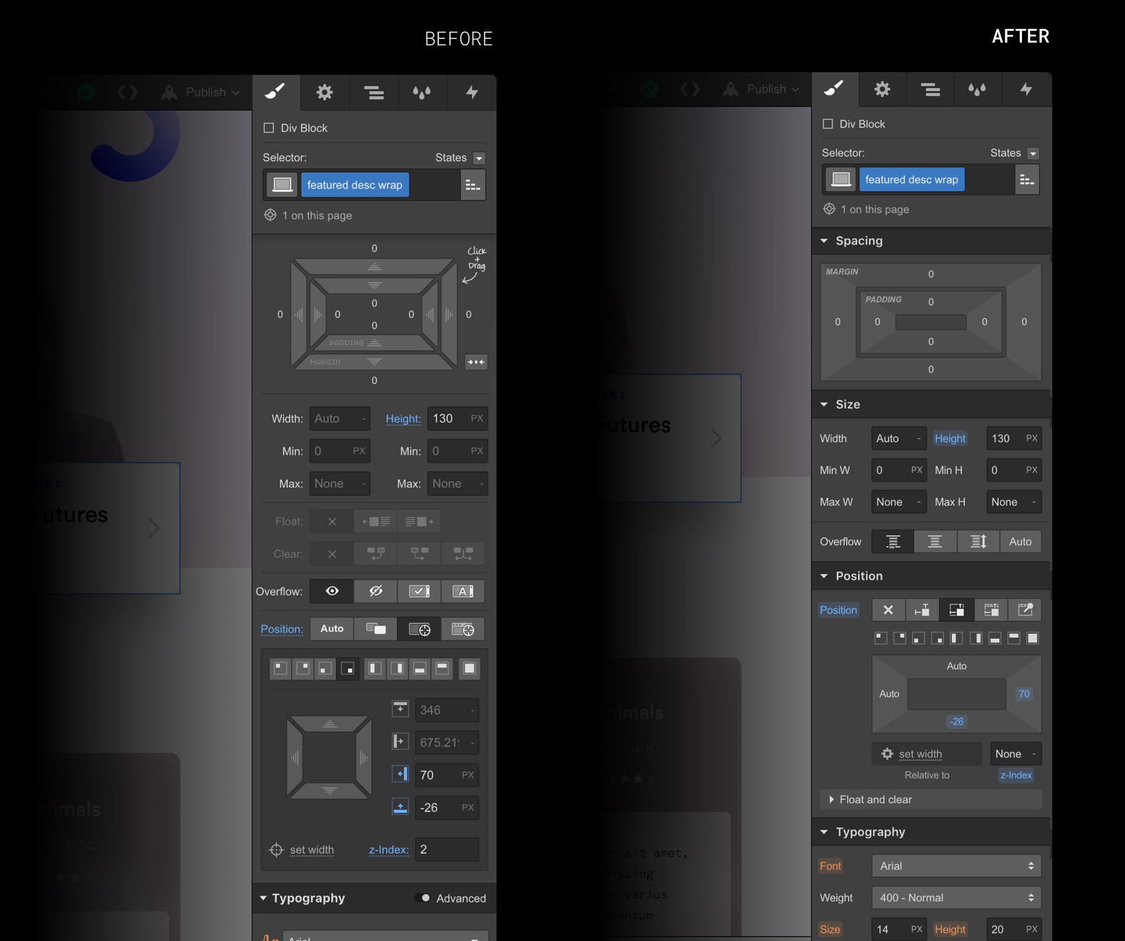 We’re making some changes to the style panel
