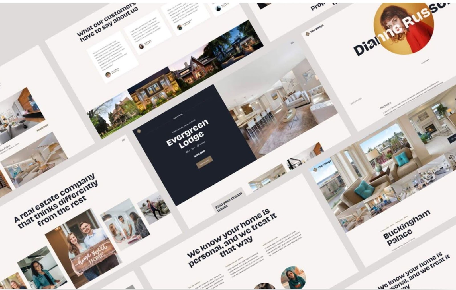 An image of The Village website template.