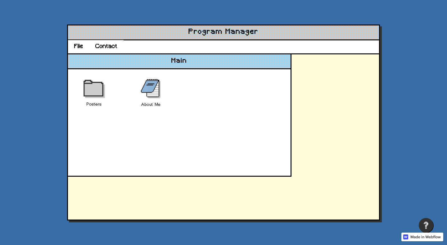 non-os webflow website