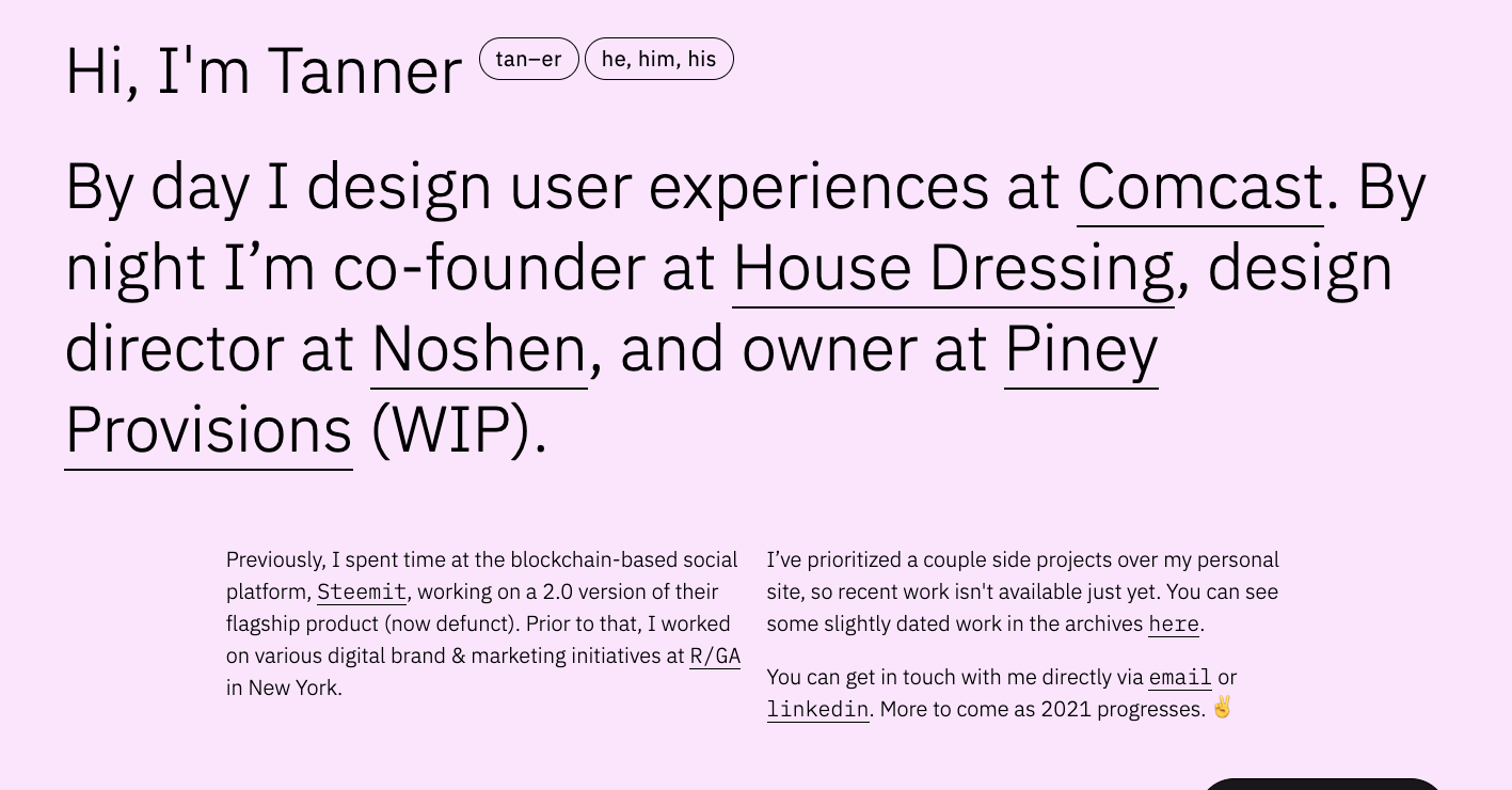 tanner panetta's website