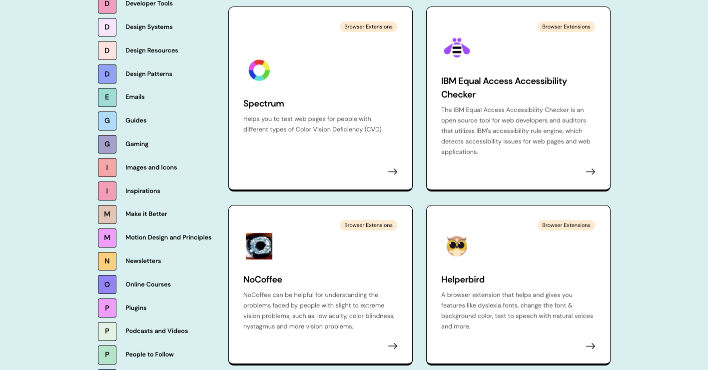 a11y resources list