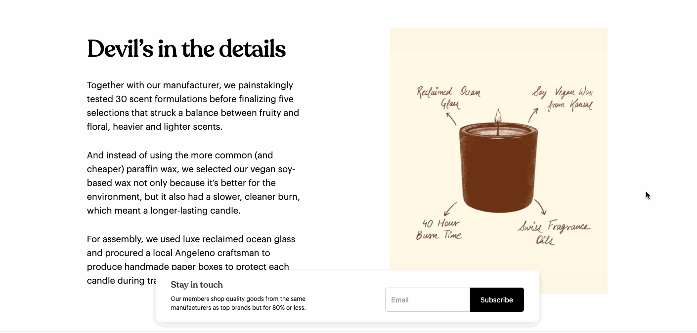 gif of landing page