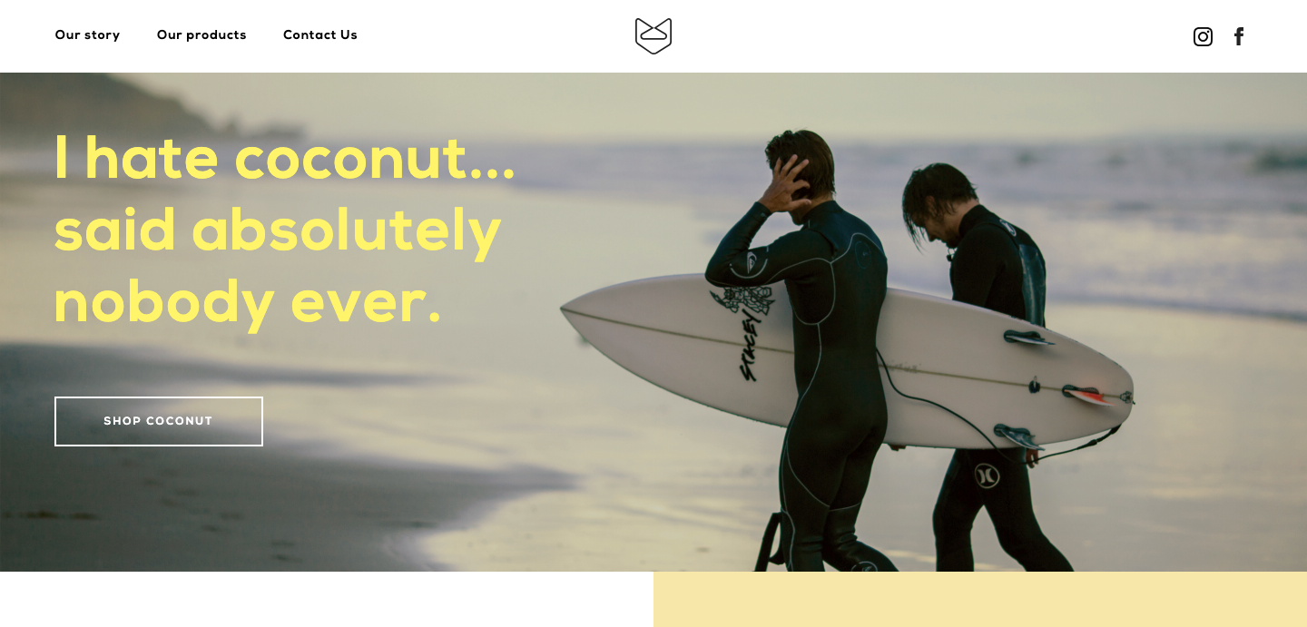 Beachfox homepage. 