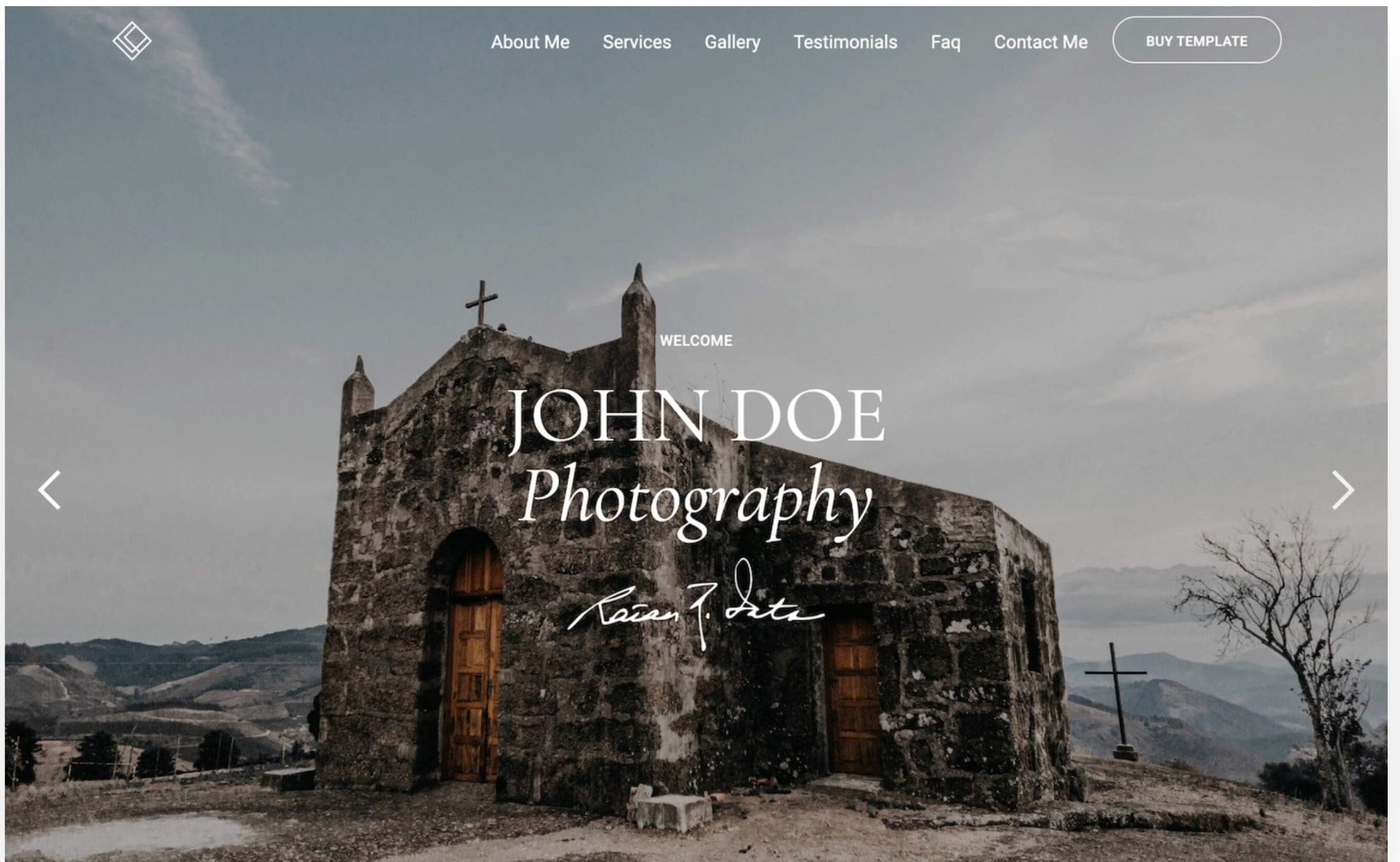 An image of the Capture website template.