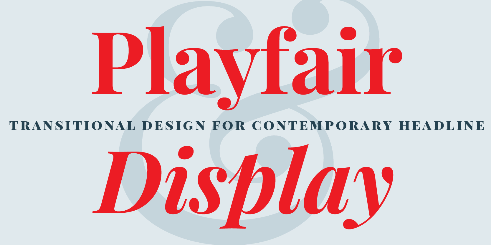 Example of Playfair Display fonts