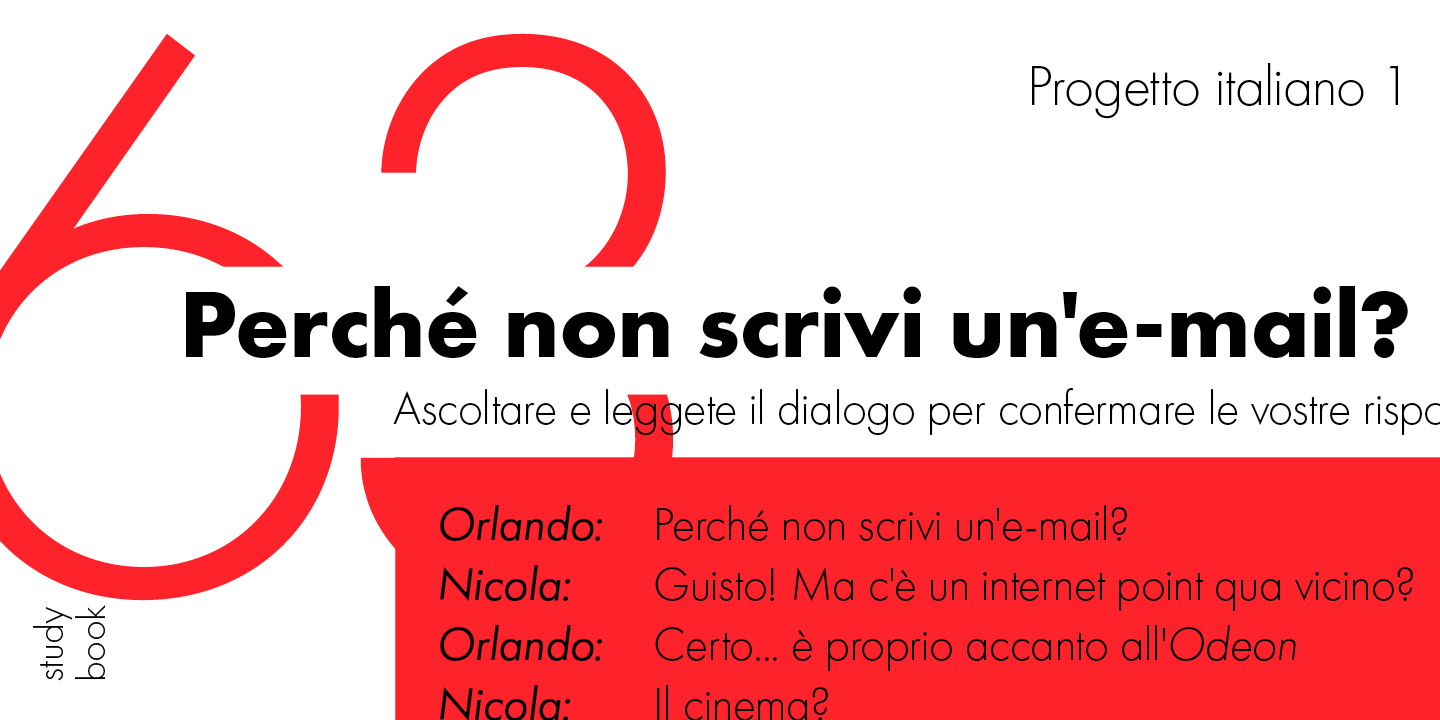 Example of Futura fonts