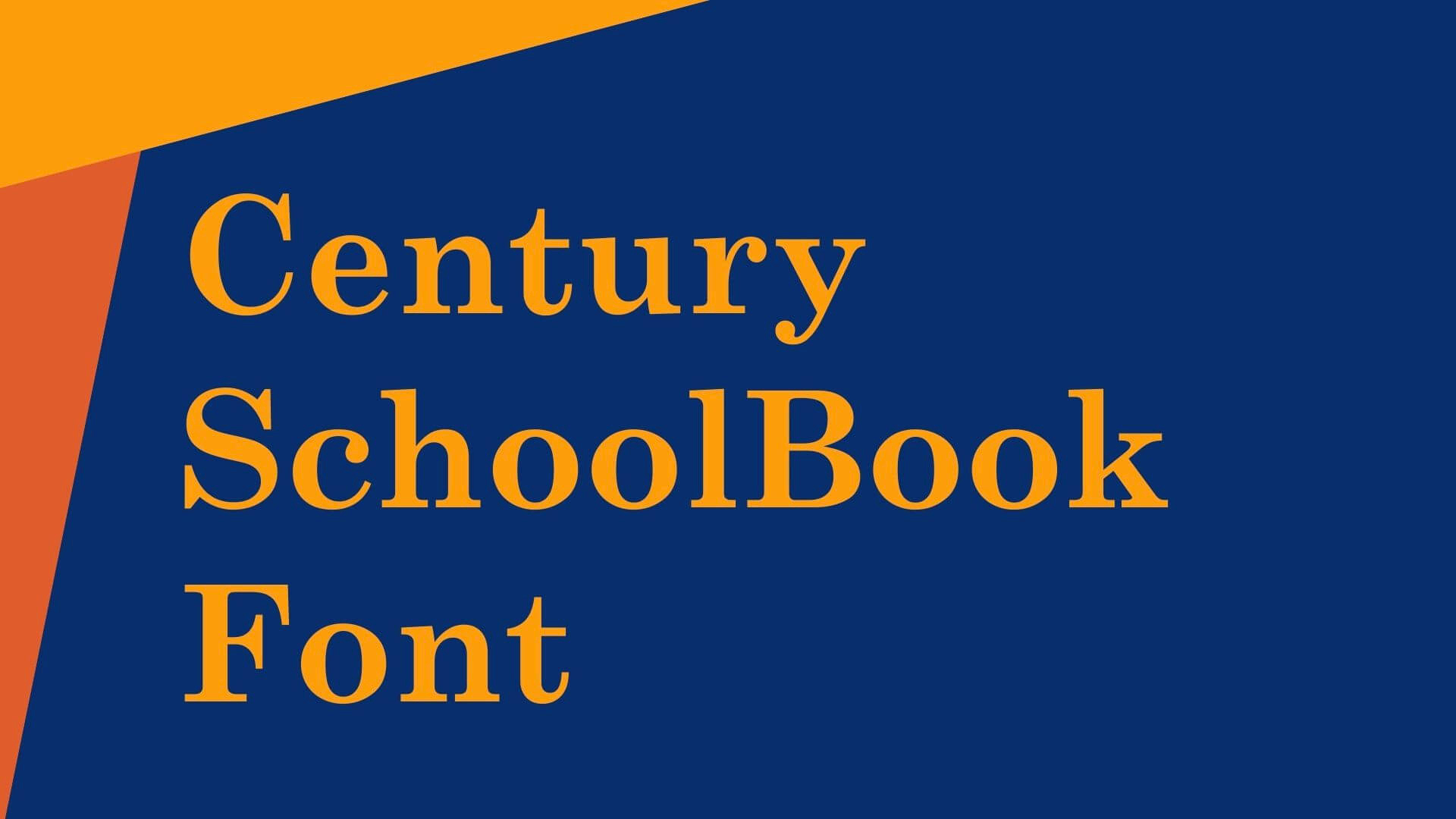 Example of Century Schoolbook font