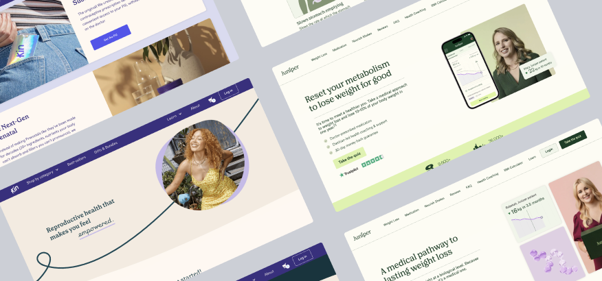 The "We Need More Leave" campaign page FlowNinja built for Juniper, showcase an array of website screenshots tiled down a webpage.