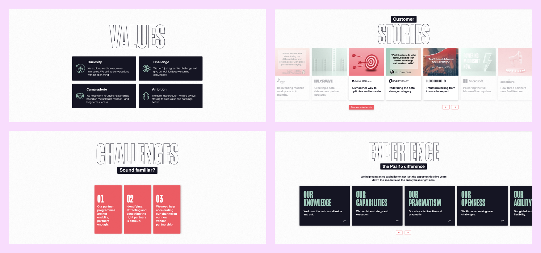 Screenshot of the design and content guidelines and guardrails Flow Ninjs set up for Paal15