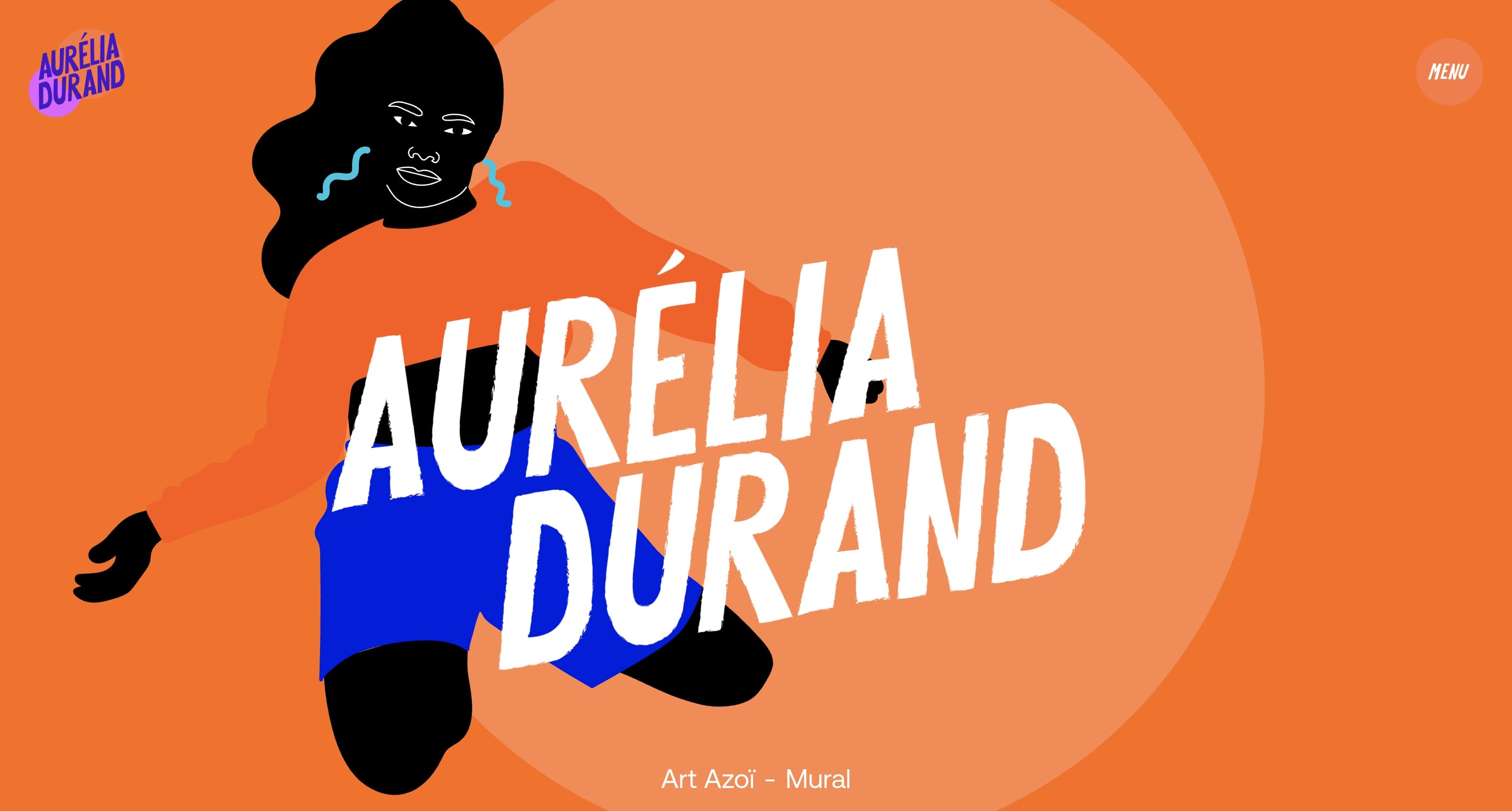 An image of Aurelia Durand's home page.