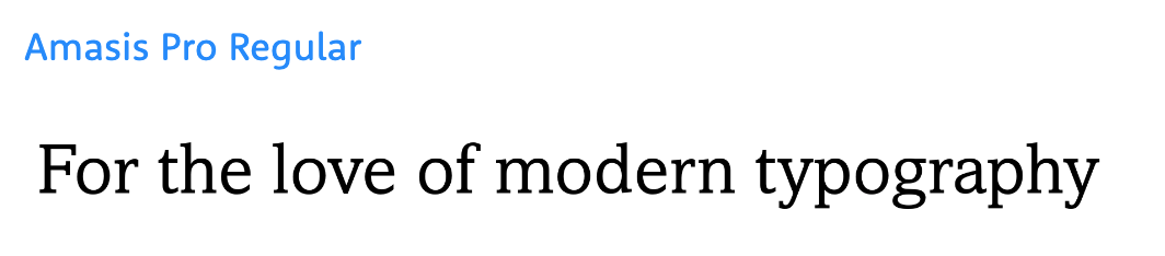 Sample text of Amasis.