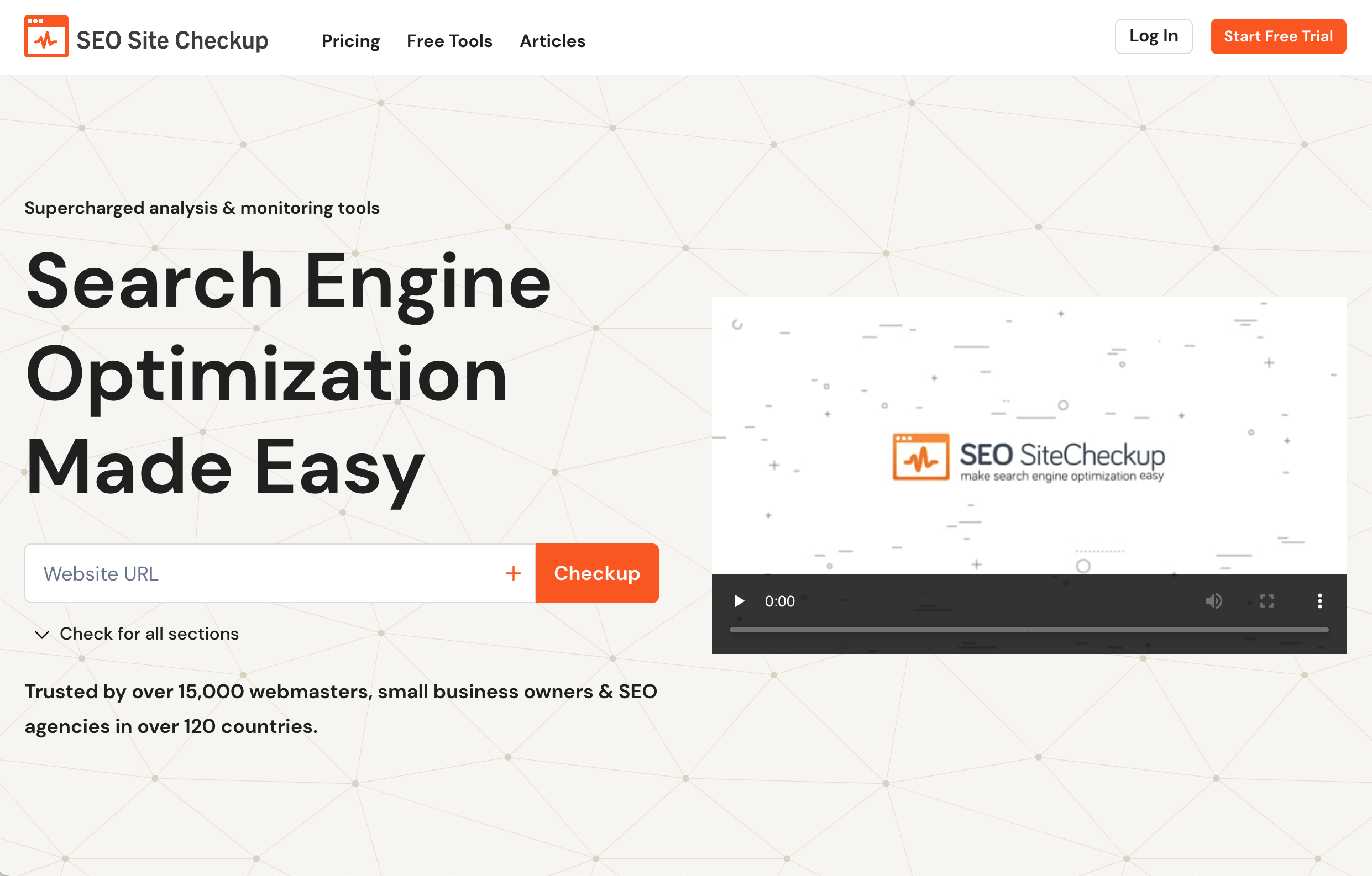A screenshot of SEO Site Checkup