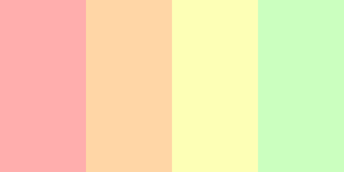 An image of the dreamy pastels color palette.