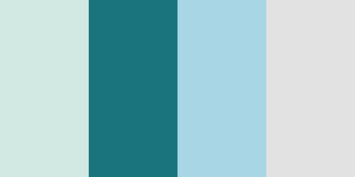 An image of the serene coastline color palette.